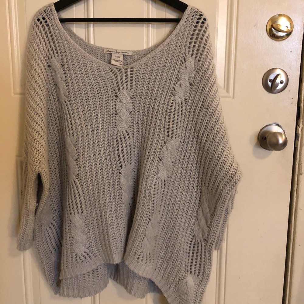 Chunky grey oversized sweater